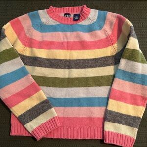 GAP kids xxl Pink/multi striped Knit Sweater